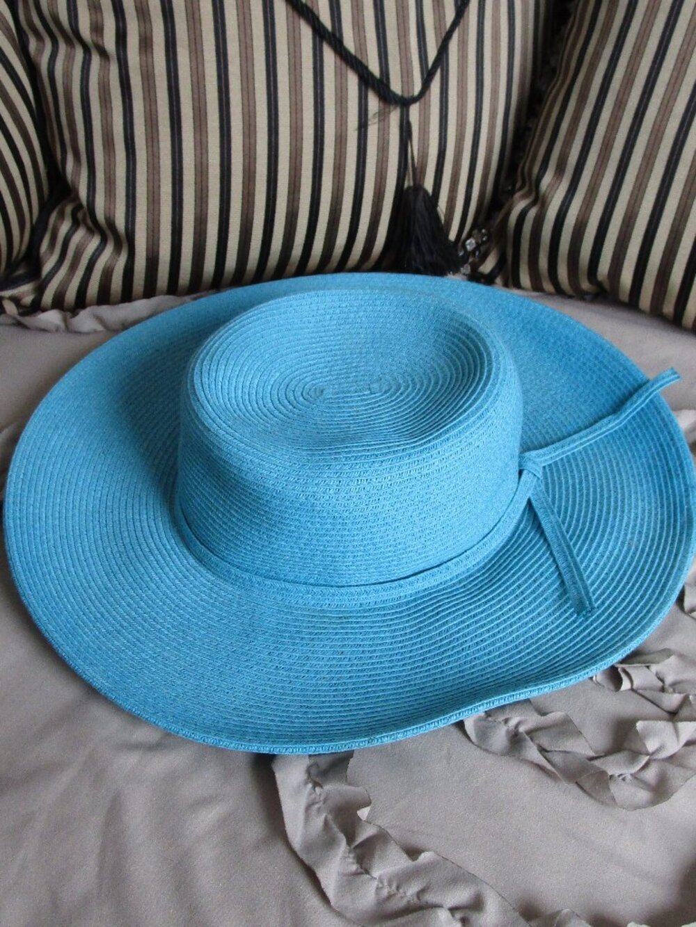 colorful wide brim sun hat